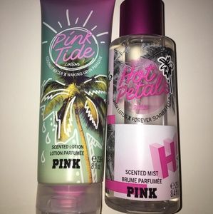 Pink tide and Hot petals